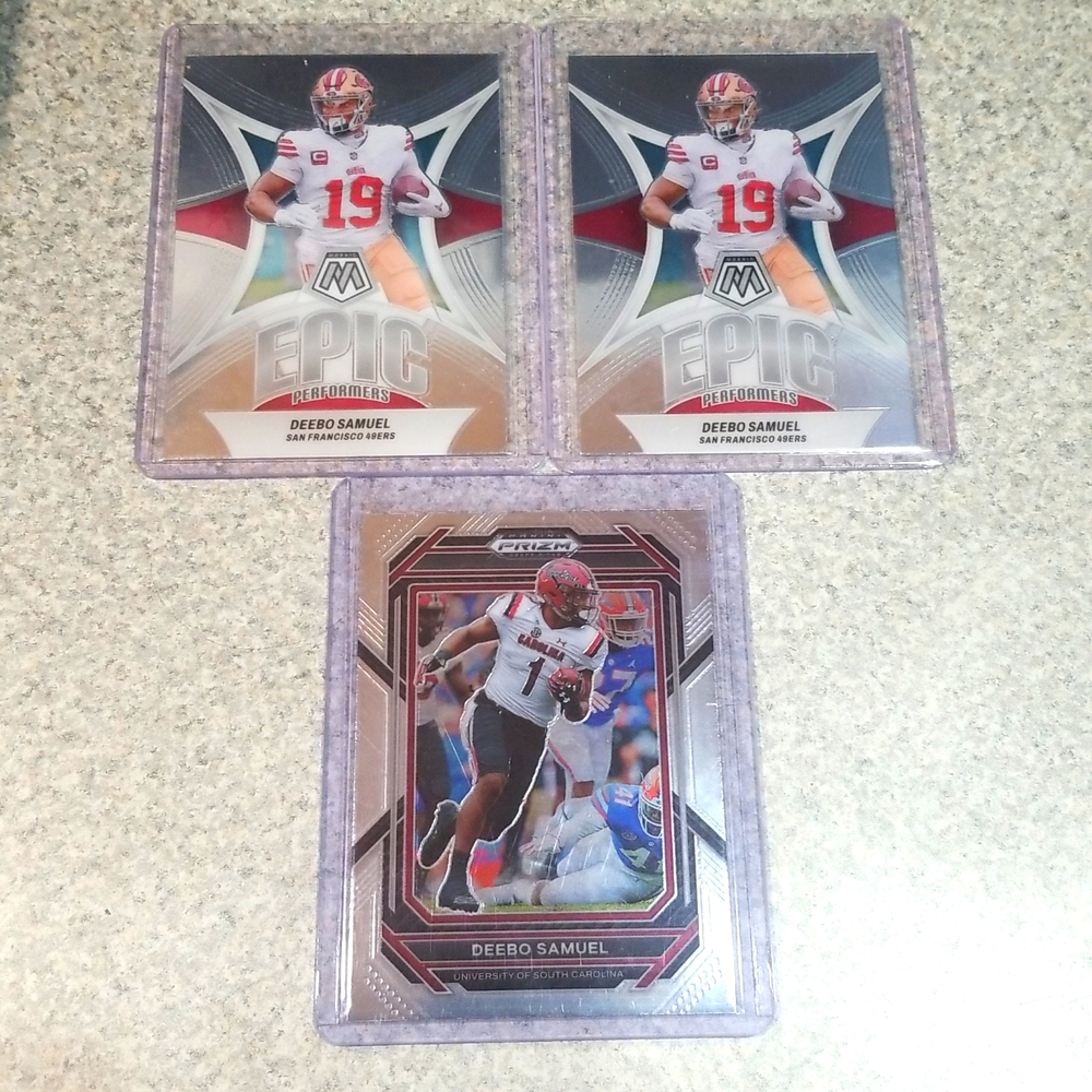 3 card Deebo Samuel lot.